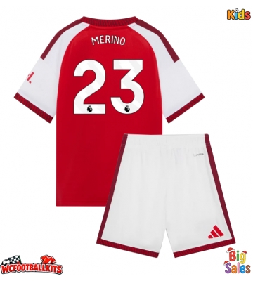 Arsenal Mikel Merino #23 Replica Home Stadium Kit for Kids 2026-27 Short Sleeve (+ pants)